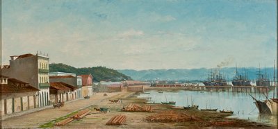 The Ramp of Porto do Bispo in Santos by Benedito Calixto